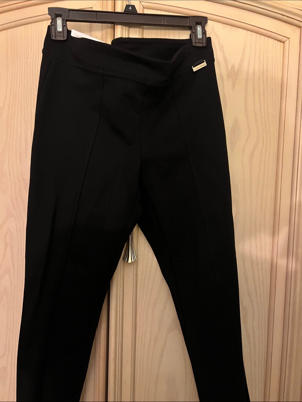Calvin Klein Madison Women’s Black Ponte Slim leg Ankle Pants new with tickets